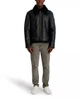 Мужская куртка из экокожи Karl Lagerfeld Paris с искусственным мехом 1159864038 (Черный M) - изображение 4
