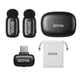 Микрофон мини беспроводной Type-C iPhone Android двойной Boya Mini 2-02 - зображення 5