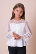 Блуза Mevis 5621 білого кольору 122 - зображення 2
