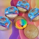 Трендовий сквіш антистрес Хінкалі у пароварці, Squishy Dumpling Stress Ball, пельмень, райдужний з милою мордочкою,1 шт - зображення 2