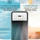 Мобільний кондиціонер 2в1 Germatic Air Max Pro з обігрівом та охолодженням, пультом і сенсорним дисплеєм, білий - зображення 6