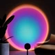 Проекційний світильник RGB Sunset Lamp Rainbow USB з ефектом заходу та світанку сонця - зображення 2