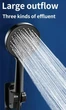Лейка для душа с держателем и шлангом Shower Set черная для ванной комнаты, 4 режимаНасадка для душа - изображение 7