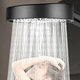 Лейка для душа с держателем и шлангом Shower Set черная для ванной комнаты, 4 режимаНасадка для душа - изображение 8