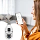 Камера Wi-Fi с креплением в патрон E27 ночное видение обнаружение движения двусторонняя связь - изображение 2