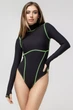 Жіночий термо-боді TOTALFIT KARPATIAN TK2-S10/Y29 XS Чорний - зображення 1