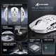 Мышка беспроводная игровая ATTACK SHARK R5 Ultra 8K Гц PAW3950MAX 42000 DPI Bluetooth/2.4GHz Ультралегкая Белая (Карбон) - изображение 2