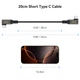 Кабель aceyoon USB-C — USB-C (20 см, 240 Вт) с Г-образными разъемами - изображение 6