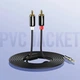 Аудіо кабель mini-jack 3.5mm на Double RCA тюльпан UGREEN AV116 2RCA Male Cable Black - зображення 2