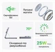 Беспроводное зарядное устройство зарядка UGREEN MagFlow Qi2 Induction Charger для iPhone 3 в 1 25W (W707) - изображение 3