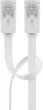 Патч-корд Goobay RJ45 UTP5e 1.0m patch AWG30/7 Flat D=1.5x6.0mm білий(75.09.3358) - изображение 1