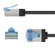 Патч-корд Goobay RJ45 FTP6a 3.0m patch Slim Ultra Flexi PoE+ Cu чорний(75.07.4320) - зображення 4
