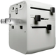 Адаптер SBS Universal Travel Adapter з вбудованим кабелем USB-C White (TEADARET2USB2CPD70W) - зображення 2