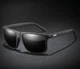 Сонцезахисні окуляри для чоловіків з поляризацією UV400 Wayfarer повсякденні водійські, окуляри від сонця стильні чоловічі Чорний - зображення 2
