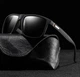 Сонцезахисні окуляри для чоловіків з поляризацією UV400 Wayfarer повсякденні водійські, окуляри від сонця стильні чоловічі Чорний - зображення 10
