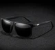 Сонцезахисні окуляри для чоловіків з поляризацією UV400 Wayfarer повсякденні водійські, окуляри від сонця стильні чоловічі Чорний - зображення 12