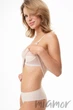 Майка женская с уплотненным бюстом без косточек Julimex Simple Cami Top S Бежевый - изображение 3