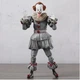 Коллекционная фигурка Пеннивайз / Pennywise IT (It Movie, Stephen King) Horror Action Figure 18 см с аксессуарами и сменными головами - изображение 3