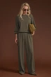 Костюм із м’якої, приємної тканини (кофта та штани) Розмір XL-XXL (50-52) Хакі - изображение 1