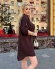 Сорочка туніка жіноча муслінова вільного прямого крою літня G&M k-130730 48-52 Розмір колір шоколад - зображення 4