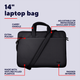 Сумка для ноутбука Trust Bologna Eco 14" Black (TR26207) - изображение 7