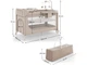 Кровать-манеж с пеленатором Leody Up, Kinderkraft (Beige), 00-00305404 (KCLEODUPBEG00AC) - изображение 2
