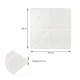 Самоклеящаяся панель Sticker Wall Оригами SW-00000182 700*700*5,5 мм белая - изображение 3