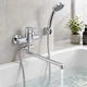Смеситель для ванны с поворотным изливом и душем Anny 005C2 Chrome Lidz - изображение 4