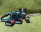 Акумуляторна ланцюгова пила Krafftec Germany PRO CS-4002 48V 6Ah 40 см безщіткова пила для обрізки дерев і рубки гілок з двома акумуляторами та зарядним пристроєм - зображення 3