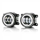 Комплект протитуманних LED фар StarLight SB-350+DRL D=90мм біле світло (Renault, Citroen, Ford, Mitsubishi, Opel, Peugeot, Subaru) - изображение 2