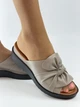 Женские шлепанцы Evromoda 40 (25.5см) Визон 3765 - изображение 2