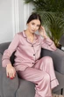 Жіноча піжама BOBRAND — сорочка та штани пудрового кольору - XL - изображение 5