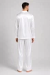 Чоловіча шовкова піжама BOBRAND “Total White” сорочка і штани - L - зображення 3