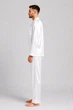Чоловіча шовкова піжама BOBRAND “Total White” сорочка і штани - L - зображення 5