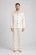 Чоловіча шовкова піжама BOBRAND “Melted milk”сорочка і штани - 2XL - изображение 2