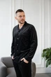 Чоловіча велюрова піжама BOBRAND чорного кольору - M - изображение 7
