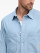 Рубашка хлопковая мужская Armani Exchange 79267372 XL Голубая (1159863581) - изображение 4