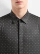Сорочка бавовняна чоловіча Armani Exchange 400038566 2XL Чорна/Сіра (1159863771) - зображення 3