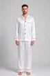 Чоловіча шовкова піжама BOBRAND ““Classic White” - L - зображення 2