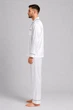 Чоловіча шовкова піжама BOBRAND ““Classic White” - L - зображення 4