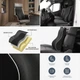 Ортопедическая подушка для поясницы с эффектом памяти Memory Foam Bodasan для офисного кресла и авто, Черная (ON09) - изображение 7