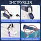 Водяний пістолет електричний Glock на акумуляторі синього кольору з великим резервуаром для води - зображення 3