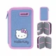 Пенал Kite Hello Kitty "Котёнок Китти" 20х12х4.5 см 2 отделения каркасный на молнии блакитный с розовым (HK26-623) - изображение 2
