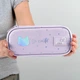 Пенал Kite So Cute "Котик" 21х8.5х5 см 1 отделение + органайзер прямоугольный на молнии серо-розовый (K26-662-21) - изображение 6