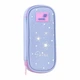 Пенал Kite Shine Star "Зірки" 21х8.5х5 см 1 відділення + органайзер прямокутний на молнії фіолетовий з рожевим (K26-662-16) - зображення 1