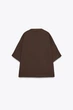 Коричнева сорочка оверсайз Zara 4676/241 - S - изображение 6
