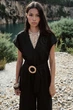 Довгий комбінезон з льону Zara 8570/389 - L - изображение 3