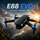 Квадрокоптер E88 EVO с HD камерой, бесщеточными моторами Brushless, Wi-Fi FPV, до 30 мин полета + 2 аккумулятора, кейс и батарейки - изображение 12