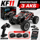 Радиоуправляемая машинка KFPLAN KF11 1:16 4WD, монстр трак до 40 км/ч, RC внедорожник на пульте, 2 АКБ, джип для бездорожья - изображение 9