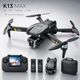 Квадрокоптер K13 FPV с камерой и пультом с экраном, мини дрон без смартфона, Wi-Fi FPV, до 150 м, 2 АКБ, складной квадрокоптер с удержанием высоты для детей и начинающих - изображение 10